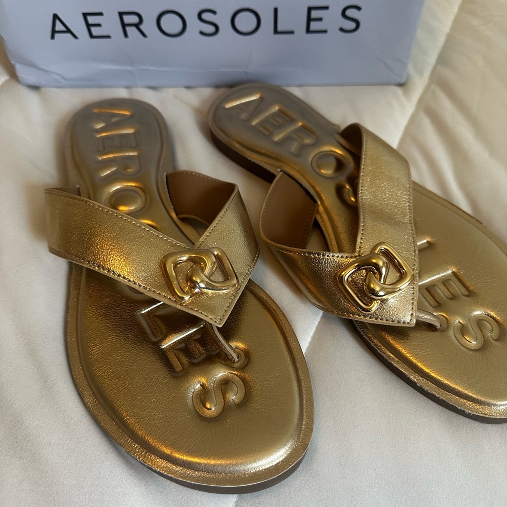 Ornamented thong Sandals by Aerosoles